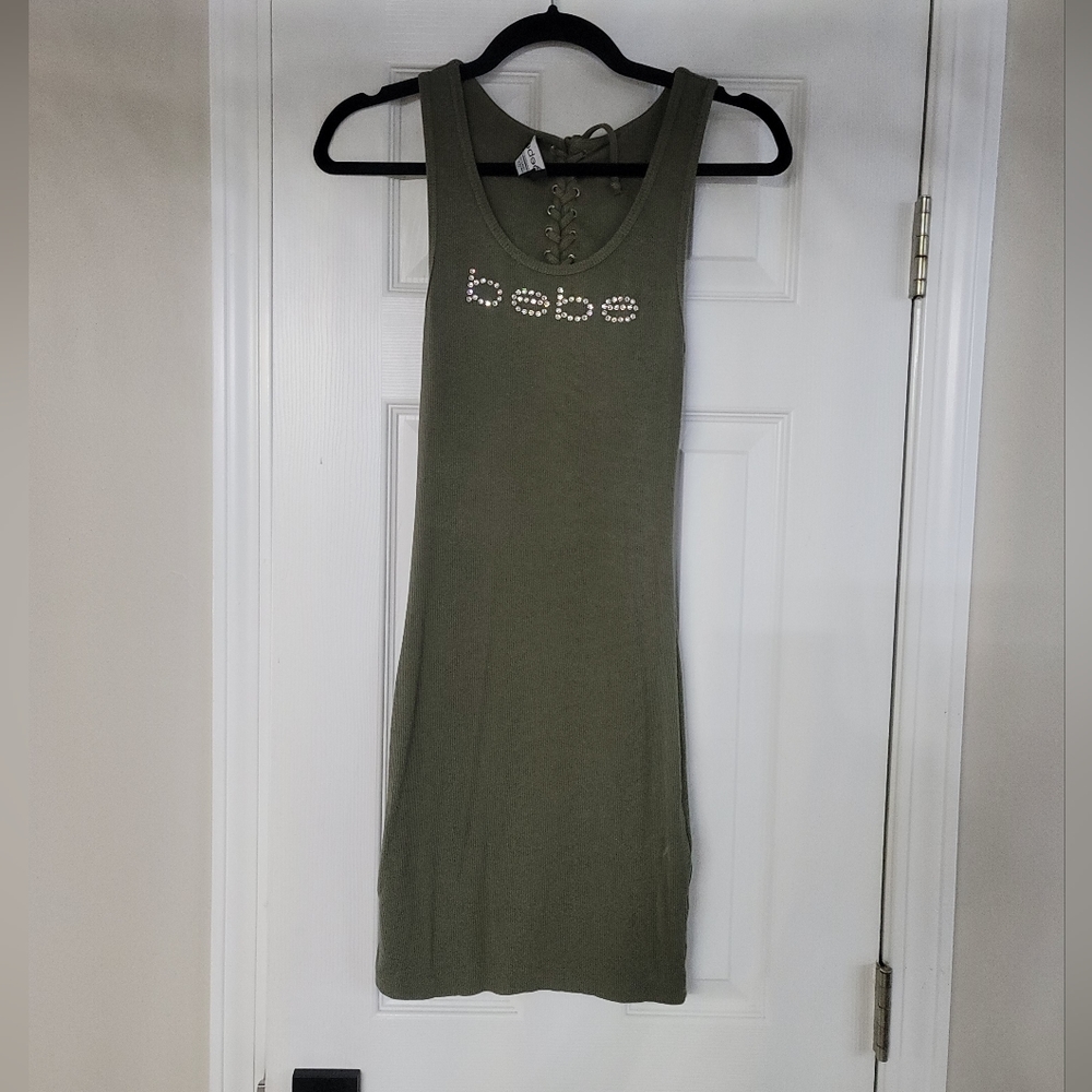 Bebe open back dress